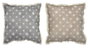 DKD Home Decor Cojín Estrellas Beige y Gris