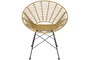DKD Home Decor Silla Terraza Y Jardin Negro Ratan Sintetico Hierro Galvanizado 64 x 78 x 72 cm (2 Unidades)