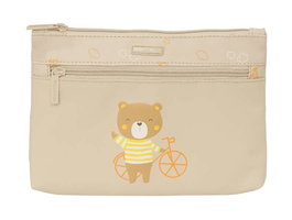 Estuche Escolar Safta Osito Oso Beige 23 x 16 x 3 cm