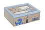 DKD Home Decor Caja MDF Dinosaurio Azul 24x19x8,5 cm