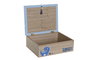 DKD Home Decor Caja MDF Dinosaurio Azul 24x19x8,5 cm