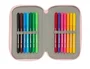Safta Plumier Escolar Glowlab Frutitas Triple Cremallera 37 Piezas