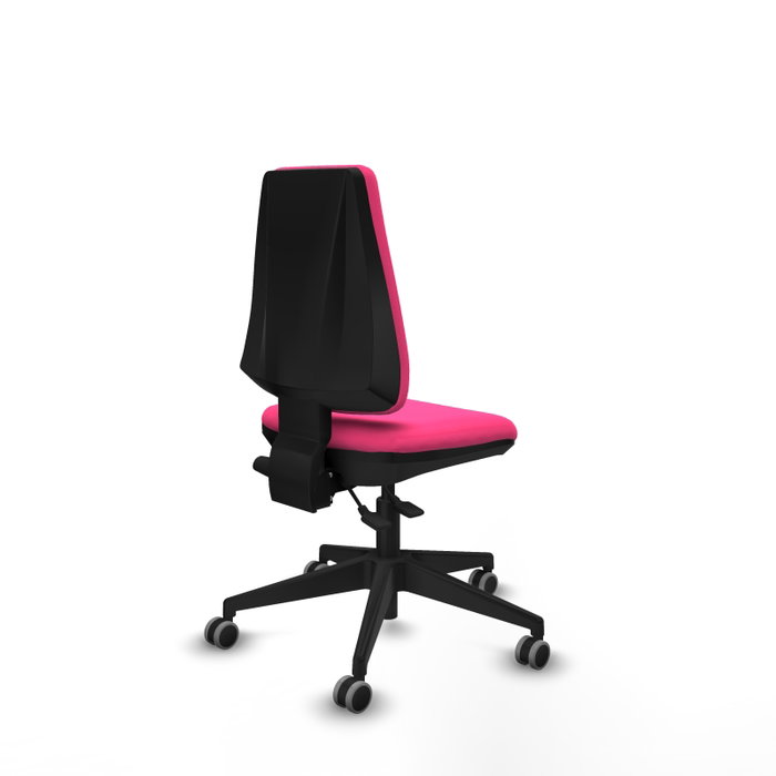 PIQUERAS Y CRESPO Silla de oficina Elche Rosa con mecanismo Asincro