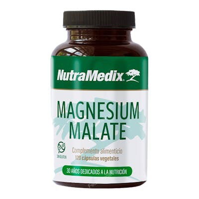 NUTRAMEDIX Magnesium Malate 120 Cápsulas - Apoyo Sistema Muscular Nervioso Óseo NUTRAMEDIX Magnesium Malate 120 Cápsulas - Apoyo Sistema Muscular Nervioso Óseo