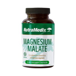 NUTRAMEDIX Magnesium Malate 120 Cápsulas - Apoyo Sistema Muscular Nervioso Óseo