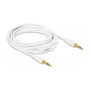 DeLOCK Cable de audio estéreo 3,5 mm a 3,5 mm 3 m Blanco