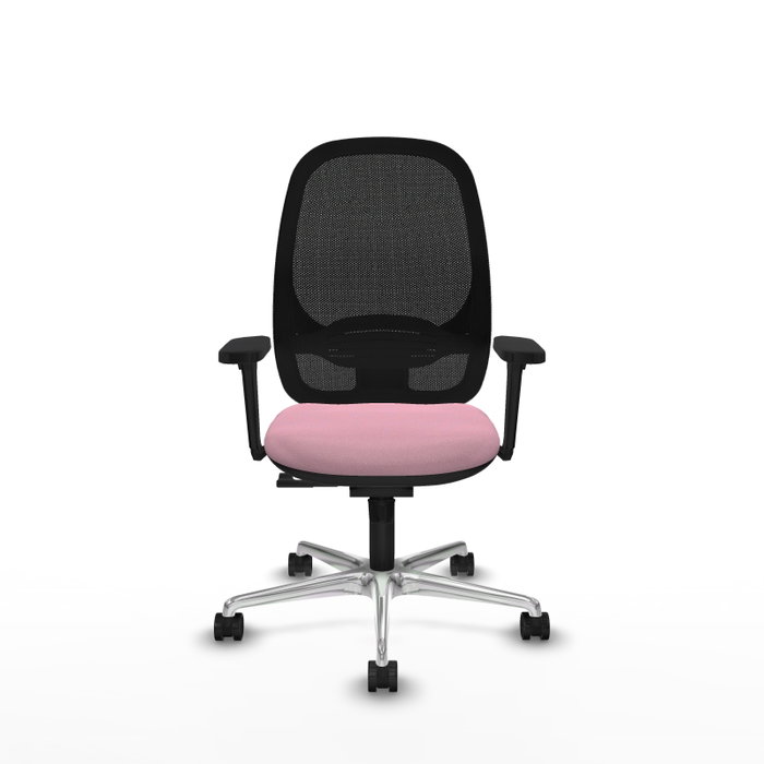 PIQUERAS Y CRESPO Silla de oficina Cilanco Rosa con mecanismo Sincro