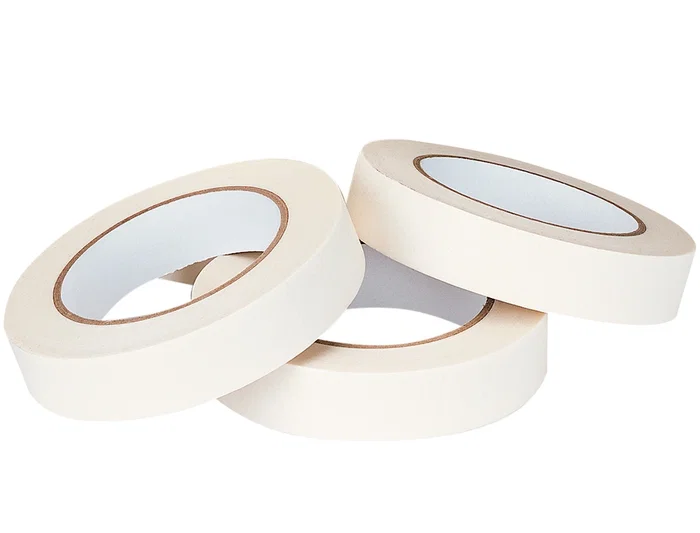 Q-connect Cinta Adhesiva para Pintar, 50 m x 24 mm, Cinta de Enmascarar para Bordes Rectos y Protección de Superficies