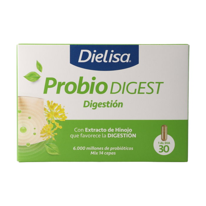 Dietisa Probio Digest 30 Cápsulas Vegetales - Complemento Alimenticio con Probióticos, Enzimas Digestivas y Vitaminas para la Flora Intestinal Dietisa Probio Digest 30 Cápsulas Vegetales - Complemento Alimenticio con Probióticos, Enzimas Digestivas y Vitaminas para la Flora Intestinal