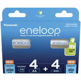 Panasonic Eneloop Combipack BK-KJMCDE44E con 4x AA y 4x AAA