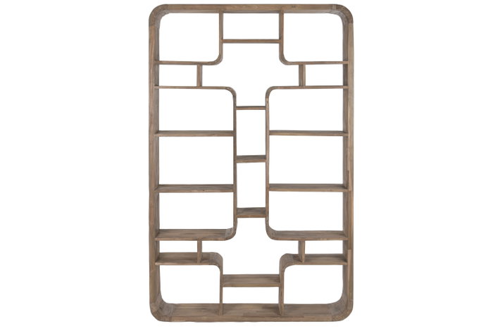 DKD Home Decor Estantería de Teca Reciclada Natural 140x30x220 DKD Home Decor Estantería de Teca Reciclada Natural 140x30x220