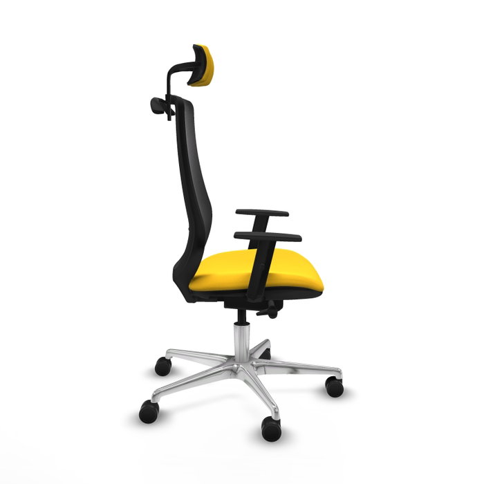 PIQUERAS Y CRESPO Silla de oficina Mardos con mecanismo Sincro/Traslack Amarillo/Negro PIQUERAS Y CRESPO Silla de oficina Mardos con mecanismo Sincro/Traslack Amarillo/Negro