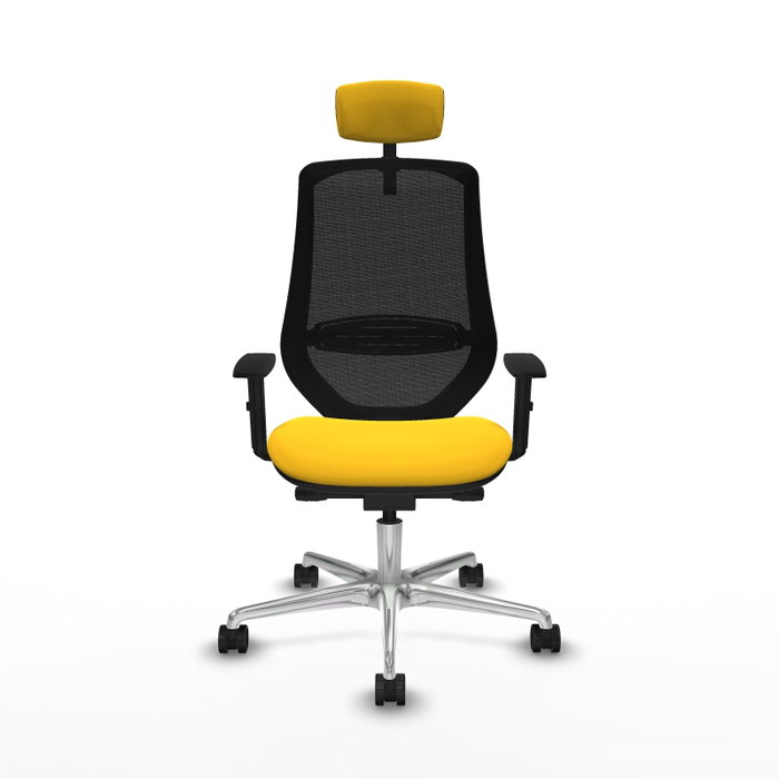 PIQUERAS Y CRESPO Silla de oficina Mardos con mecanismo Sincro/Traslack Amarillo/Negro PIQUERAS Y CRESPO Silla de oficina Mardos con mecanismo Sincro/Traslack Amarillo/Negro