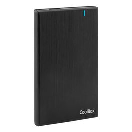 COOLBOX Carcasa Externa USB3.0 para Discos SSD/HDD 2.5" Aleación Aluminio Negro