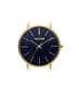 Watxandco WXCA3042 Reloj para Mujer con Caja Dorada y Esfera Azul