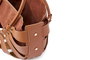 Lucky Bees Ingrid Bolsa de Hombro Color Tan Cuero de Polivinilo Elegante y Sofisticada