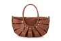 Lucky Bees Ingrid Bolsa de Hombro Color Tan Cuero de Polivinilo Elegante y Sofisticada