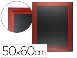 Liderpapel Pizarra Negra Mural de Madera 50x60cm para Rotulador Tiza