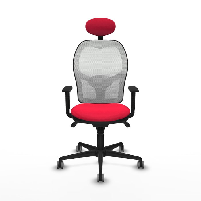 PIQUERAS Y CRESPO Silla de oficina Jorquera Roja y Blanca
