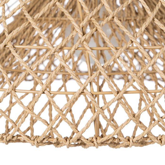 Lámpara Techo Natural Cuerda de Papel 60 X 60 X 27,50 cm