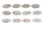 DKD Home Decor Posavasos de Dolomita Lagartija 12x12x0,5 cm - Set de 12