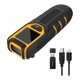 Inateck Lector de Códigos de Barras, Escáner 1D/2D Portátil Inalámbrico con Base, Negro - N6036