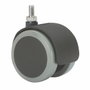 Ruedas Alex Rueda giratoria con espiga roscada y eje liso, 5 cm, negro/gris