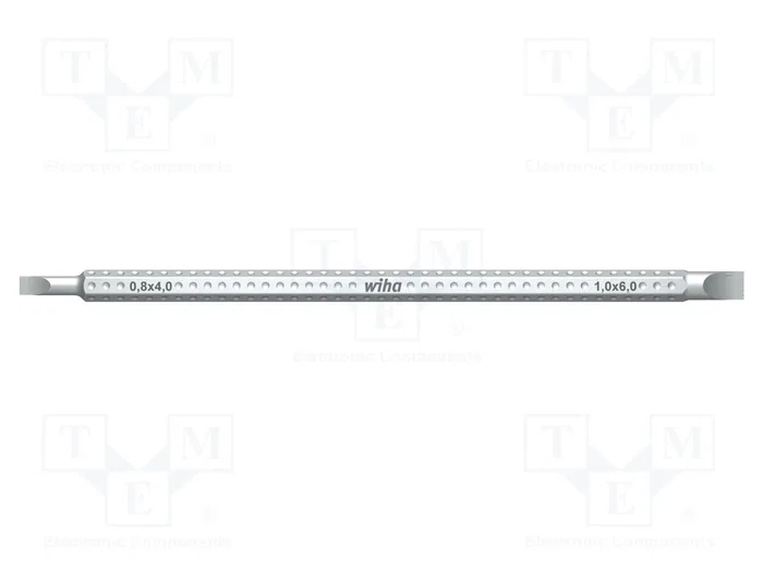 WIHA Punta de destornillador plana SYSTEM 6 4x0,8mm/6x1mm WIHA Punta de destornillador plana SYSTEM 6 4x0,8mm/6x1mm