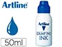 Artline Tinta para tampón azul, bote 50 cc, alto rendimiento