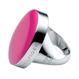 Tommy Hilfiger Anillo de Acero Inoxidable Rosa Talla 52