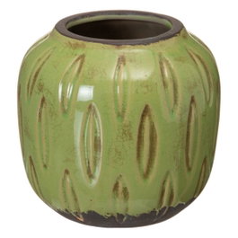 Ixia Macetero Pistacho de Cerámica para Decoración (Pack de 2)