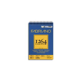 Bloc De Dibujo Fabriano 1264 Esbozo Con Espiral Grano Natural A5 90G 60H