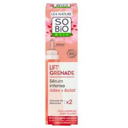 SO´BIO ETIC Serum Facial Intenso Lift Granade Retinol-Like 30 Ml - Alisa, aporta luminosidad, reduce arrugas para piel madura