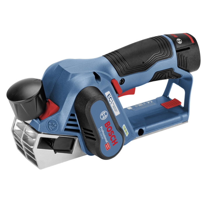 Bosch GHO 12V-20 Professional Cepillo a batería con 2 baterías de 3,0 Ah