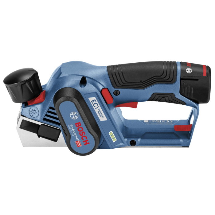 Bosch GHO 12V-20 Professional Cepillo a batería con 2 baterías de 3,0 Ah
