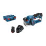 Bosch GHO 12V-20 Professional Cepillo a batería con 2 baterías de 3,0 Ah