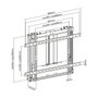 Aisens Soporte de Pared con Contrapeso WT100HA-353 para Pantallas de 70-100 Pulgadas, Negro