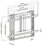 Aisens Soporte de Pared con Contrapeso WT100HA-353 para Pantallas de 70-100 Pulgadas, Negro