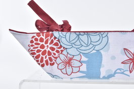 DKD Home Decor Cesta Navidad Moderna Azul Celeste Rojo 30x10x30 cm Pack 12 Unidades