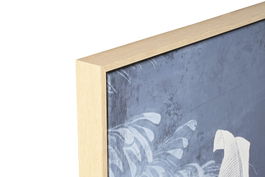 DKD Home Decor Cuadro Tropical Azul Set de 3 Piezas Lienzo PS 4 x 120 x 180 cm Palmeras