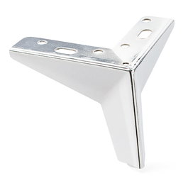 Q&Q Pata Metálica Togo Acabado Cromo Altura 125 mm para Sofá y Muebles