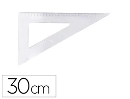 Logarex Cartabon de Plastico Cristal, 30 cm