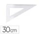 Logarex Cartabon de Plastico Cristal, 30 cm