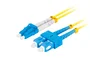 Lanberg FO-SULU-SD11-0050-YE Cable de Fibra Óptica 5m G.657.A1, Conector SC/UPC a LC/UPC Duplex, Color Amarillo