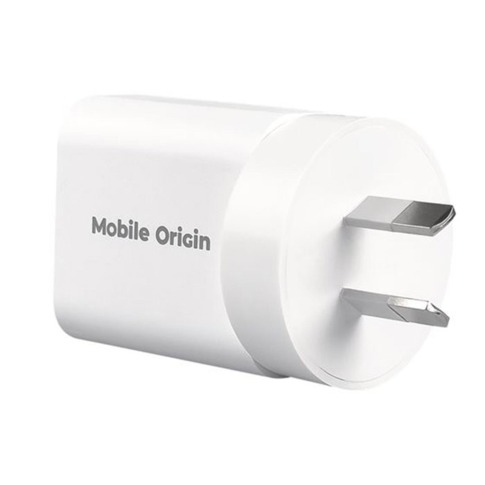 Mobile Origin Cargador de Viaje GaN 30W MO14 con Adaptadores EU/USA/UK/AUS