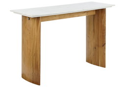 DKD Home Decor Consola Scandi Blanco Marron 38 x 77 x 120 cm