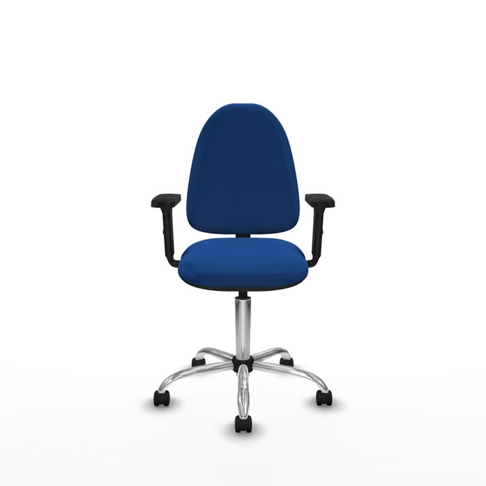 PIQUERAS Y CRESPO Silla de oficina Aýna Azul con Brazos 2D