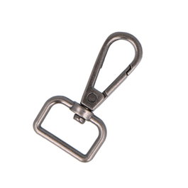 Innspiro Mosquetón con Anilla Rectangular Zamak Plata Vieja 19,50 mm (5 unidades)