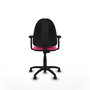 PIQUERAS Y CRESPO Silla de oficina Aýna Rosa con brazos 2D