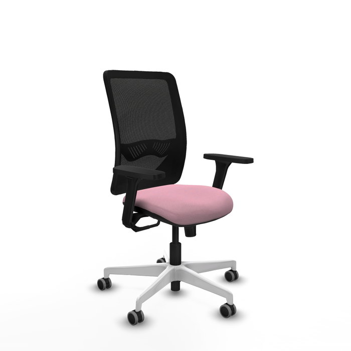 PIQUERAS Y CRESPO Silla de oficina Zulema con mecanismo Sincro, Rosa y Negro PIQUERAS Y CRESPO Silla de oficina Zulema con mecanismo Sincro, Rosa y Negro